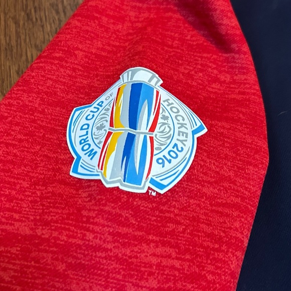 Adidas Red and Navy USA Hoodie - Picture 4 of 12